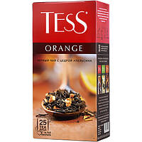 Чай Tess Orange (тесс оранж) чёрный с цедрой апельсина 25 пакетов по 1.5г