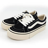 Черные кеды на платформе в стиле Vans old skool Венс олд скул. 38. Размеры в наличии: 38, 39, 40.