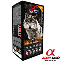 ALPHA SPIRIT (Альфа Спіріт) Multiprotein повнораціонний м ясний корм для собак 9 кг (45×200 г)