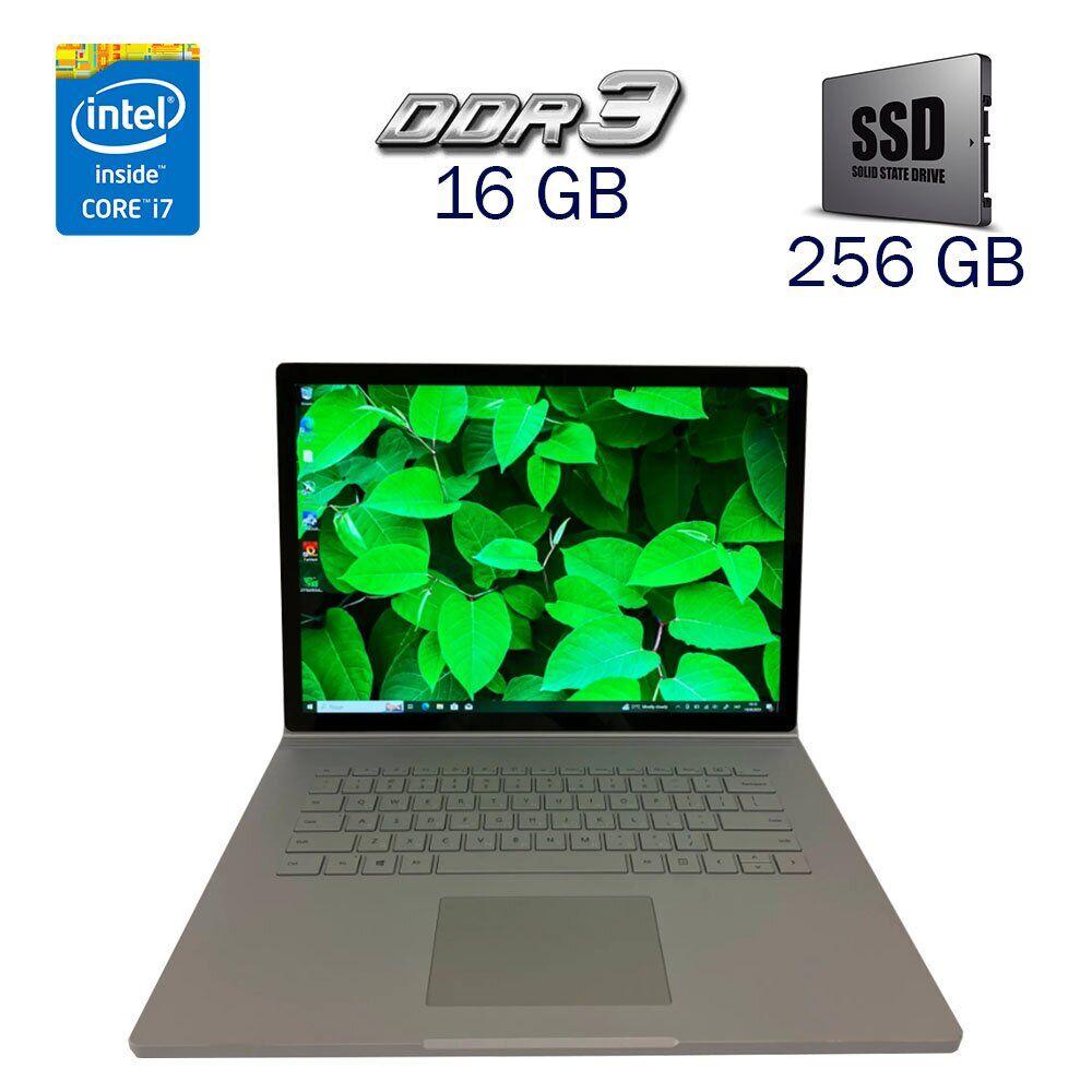 Ігровий ноутбук Microsoft Surface Book 2 / 15" (3240х2160) IPS Touch / Intel Core i7-8650U (4 (8) ядра по 1.9