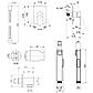 Набір для гігієнічного душу зі змішувачем Qtap 102, фото 2