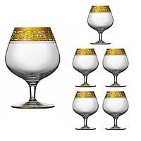 Набор бокалов для бренди коньяка Lora Бесцветный H60-008 375ml CP, код: 7242453