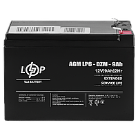 Тяговий свинцево-кислотний AGM акумулятор LP 6-DZM-9 Ah