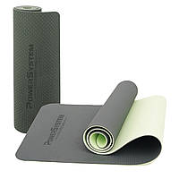 Коврик для йоги и фитнеса Power System TPE Yoga Mat Premium Green (183х61х0.6)