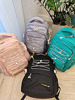Рюкзак спортивний шкільний портфель сумка З ПЕРЕПЛІТОМ І КАРМАНЧИКАМИ