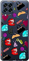 Чехол с принтом для Samsung Galaxy M33 / на самсунг галакси М33 с рисунком stickers