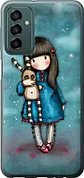 Чехол с принтом для Samsung Galaxy M23 / на самсунг галакси М23 с рисунком Девочка с зайчиком