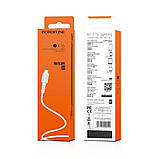 Кабель BOROFONE BX16 USB to Micro 2A, 1m, PVC, TPE connectors, White, фото 3