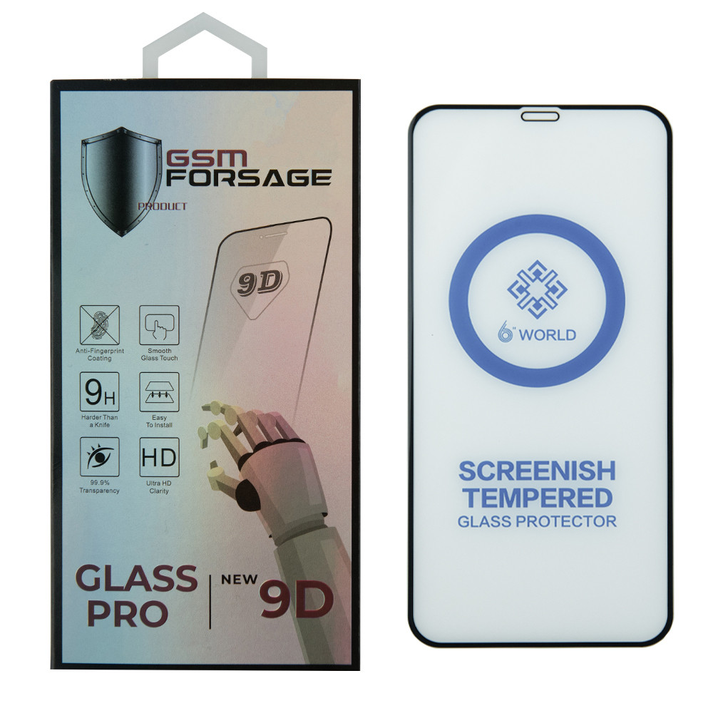 Захисне скло Premium Tempered Glass для iPhone XR / iPhone 11 (6.1') Black