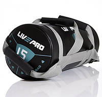 Мешок для кроссфита LiveUp Power Bag LP8120-15 15 кг Черный Серый EC, код: 7465019