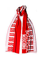 Шарф Moschino Boutique Красно-белый (30582) CS, код: 190816