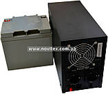 Комплект резервного живлення ДБЖ Logicpower LPY-B-PSW-500 + АКБ LP-MG45, фото 3