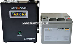 Комплект резервного живлення ДБЖ Logicpower LPY-W-PSW-500 + АКБ LP-MG40