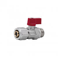 Кран шаровой обжимной для металлопластиковых труб SD Forte НР SF262W15 16 х 1/2 дюйма -KTY24-