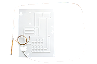 Испаритель для холодильника универсальный 370*275 мм, d=6.2 мм, с капилляром