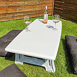 Кавовий столик для дому та саду 122х61х43см, фото 2