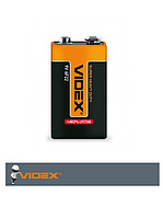 Батарейка солевая крона Videx 6F22 9V