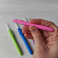 Крючок 3.0 для вязания с прорезиненной ручкой