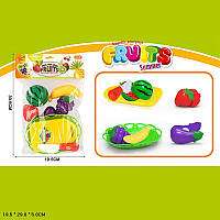 Игрушечный Продукты набор арт. 326-B69 (180шт/2)   овощи и фрукты пакет 19,5*29*5см ⁷