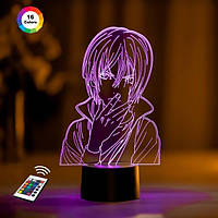 3D светильник ночник с пультом "Ято" 3DTOYSLAMP