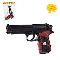 Игрушечный Пистолет 779 (192шт/2) с пульками, в пакете 16*22 см, р-р игрушки 20 см