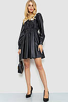 Платье нарядное из экокожи цвет черный 214R3889 от магазина SL Top Sales