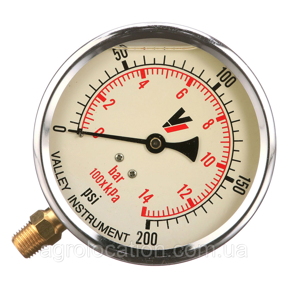 Манометр 4' Liquid, 200 PSI MLR0728424, 07.28424, 07.06648, MLR0706648, фото 1