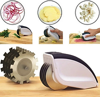 Нож для нарезки rolling mincer 3в1