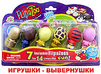 Игрушка Животные-вывернушки Flipa Zoo 180163 (180шт/2) 6 вывернушек ,на планшетке 30*20 см