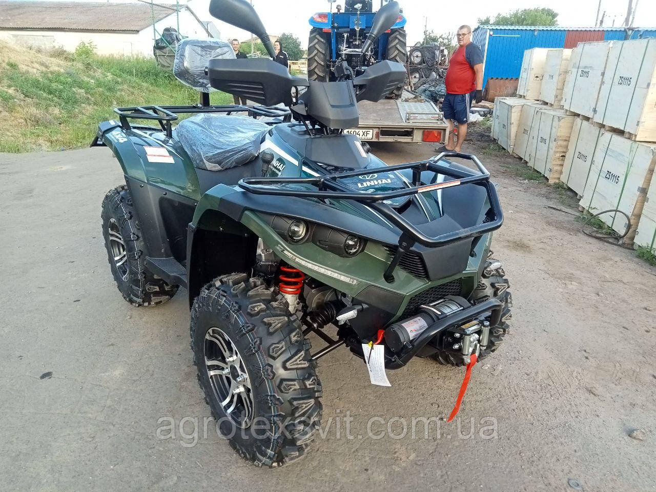 Linhai LH400ATV-D (4x4) КВАДРОЦИКЛ Линхай (Зеленый) карбюратор - фото 6 - id-p1176772059