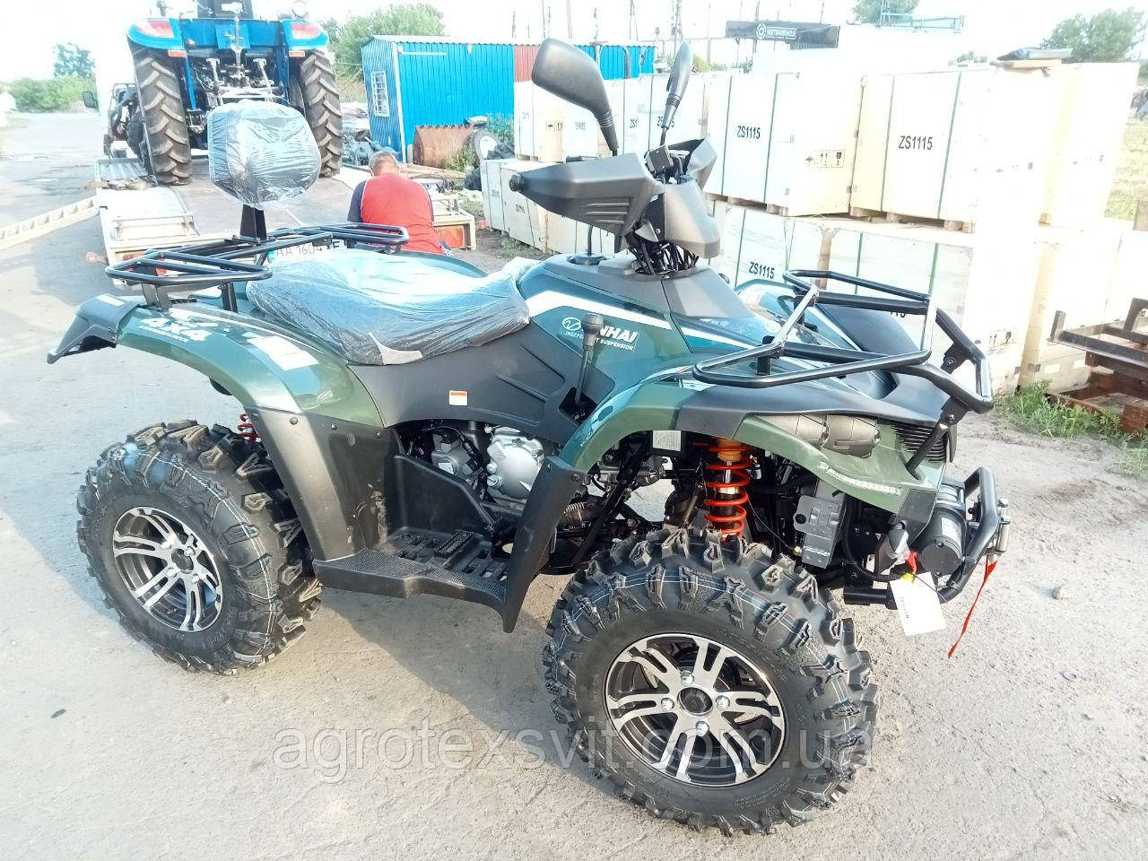 Linhai LH400ATV-D (4x4) КВАДРОЦИКЛ Линхай (Зеленый) карбюратор - фото 2 - id-p1176772059