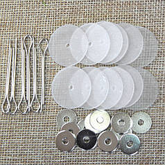 Пластиковий суглоб - шплінт, диск, шайба, для ляльок та іграшок, 20 мм