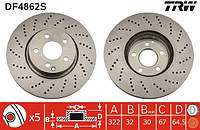 DF4862S TRW - Гальмівний диск