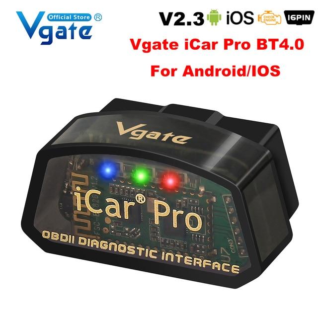 Діагностичний сканер Vgate iCar Pro OBD II ELM327 V2.3 Bluetooth 4.0, фото 1