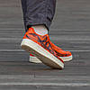 Чоловічі Кросівки Nike Air Force 1 Low Skeleton Orange Black / Найк Аїр Форс 1 Скелетон Низькі Помаранчеві, фото 10
