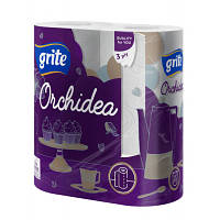 Бумажные полотенца Grite Orchidea 3 слоя 2 рулона (4770023348415)