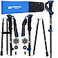 Трекінгові палиці Mountain Goat Pro+ 43-130 см MG0007 Black/Blue, фото 3