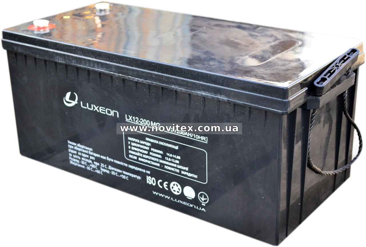 Аккумулятор мультигелевый Luxeon LX12-200MG 12v 200ah - фото 5 - id-p337471724