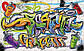 Написи флізелінові фотошпалери 368x254 см Для підлітків Барвисті графіті на цегляній стіні Найкраща якість, фото 2