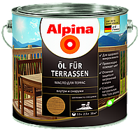Масло для террасы  Alpina Oel Terrassen TR / Прозрачная (0,75л)