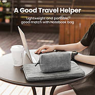 Сумка органайзер UGREEN Electronics Accessories Storage Bag with Lanyard (сірий) LP285, фото 5