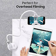 Гнучкий тримач для телефона UGREEN Multifunction Phone Clip Stand 90см (білий) LP113, фото 3