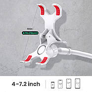 Гнучкий тримач для телефона UGREEN Multifunction Phone Clip Stand 90см (білий) LP113, фото 9