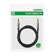 Кабель аудіо Ugreen 3.5mm Male to 3.5mm Male 4-Pole Microphone Audio Audio Aux Cable 2м (сірий) AV183, фото 11
