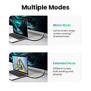 Кабель HDMI 4K Ugreen Male to Male Cable with Braided 5м (чорний) HD119, фото 4