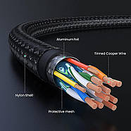 Кабель HDMI 4K Ugreen Male to Male Cable with Braided 5м (чорний) HD119, фото 7
