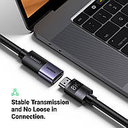 Сплітер адаптер Ugreen HDMI 8K Female to Female Adapter For Extension (сірий) HD159, фото 4