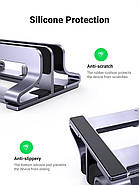 Вертикальна підставка для ноутбука UGREEN Vertical Laptop Stand (Dual-slot) (сірий) LP258, фото 5