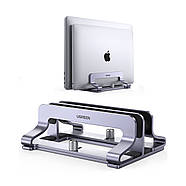 Вертикальна підставка для ноутбука UGREEN Vertical Laptop Stand (Dual-slot) (сірий) LP258, фото 7