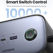 Мережевий зарядний пристрій UGREEN 100W GaN DigiNest Pro Power Strip 1USB+3Type-C+2AC (сірий) CD270, фото 5